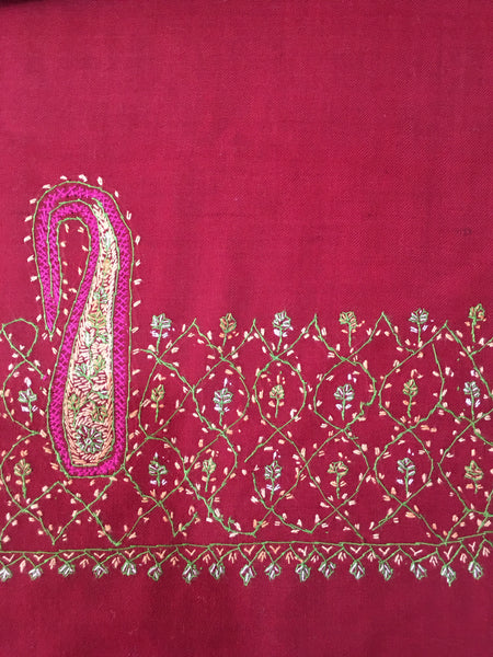 Kashmiri Stole | Sozni Embroidered | Needlework | BHST47