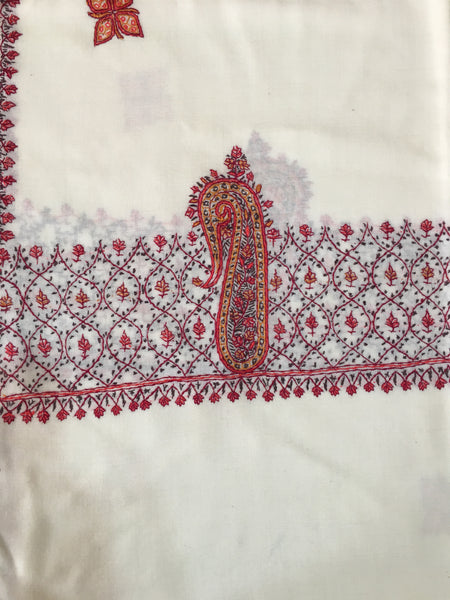 Kashmiri Stole | Sozni Embroidered | Needlework | BHST48