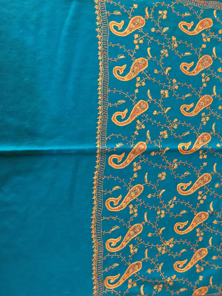 Kashmiri Stole | Sozni Embroidered | Needlework | BHST50