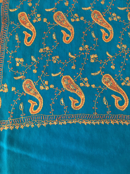 Kashmiri Stole | Sozni Embroidered | Needlework | BHST50