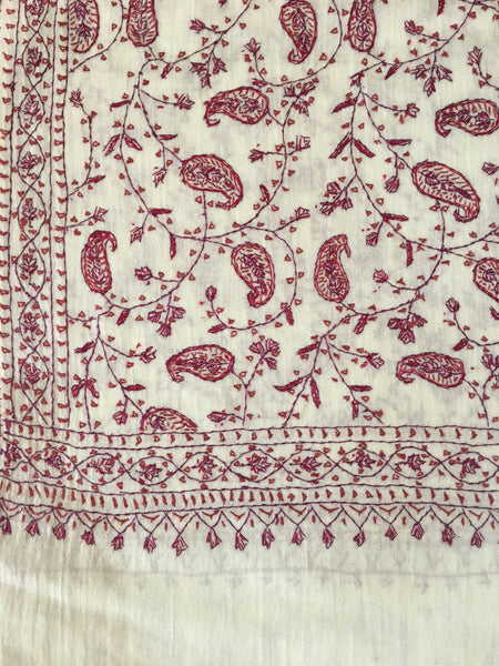Kashmiri Stole | Sozni Embroidered | Needlework | BHST52