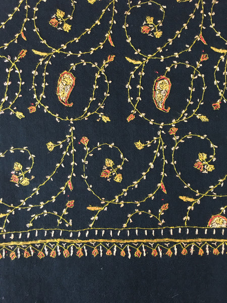 Kashmiri Stole | Sozni Embroidered | Needlework | BHST54