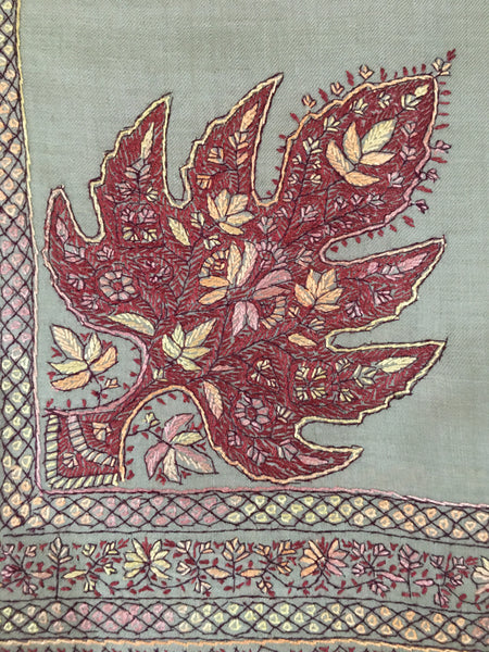 Kashmiri Shawl | Sozni Embroidered | Needlework | BHKS07