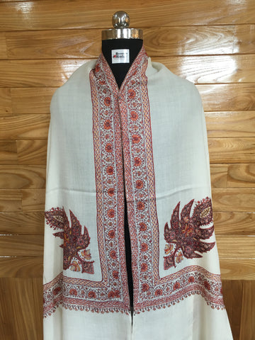 Kashmiri Shawl | Sozni Embroidered | Needlework | BHKS08