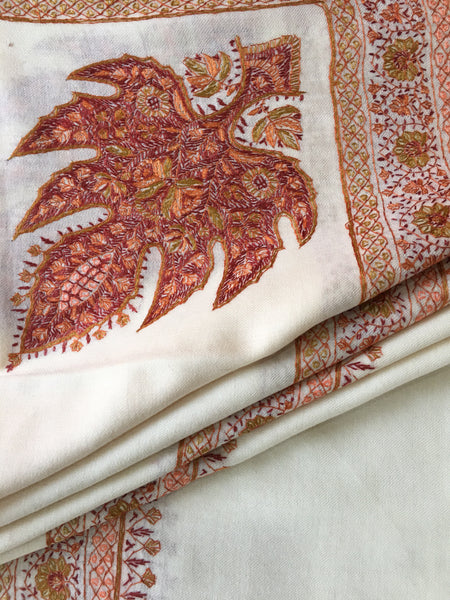 Kashmiri Shawl | Sozni Embroidered | Needlework | BHKS09