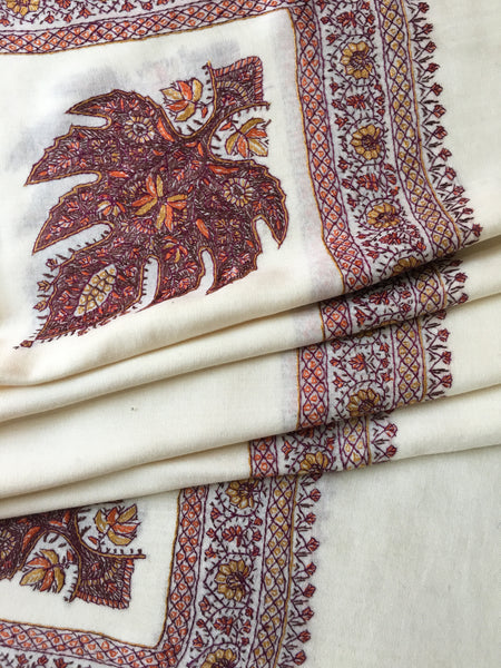 Kashmiri Shawl | Sozni Embroidered | Needlework | BHKS11