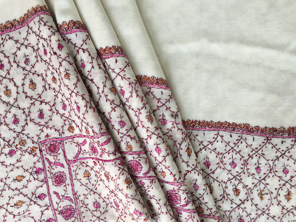 Kashmiri Shawl | Sozni Embroidered | Needlework | BHKS19